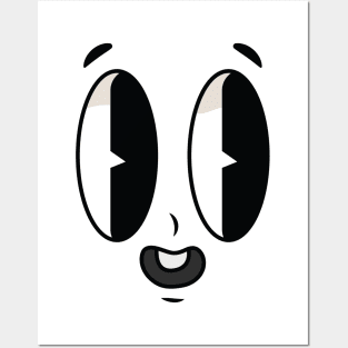 cute cartoon face Posters and Art